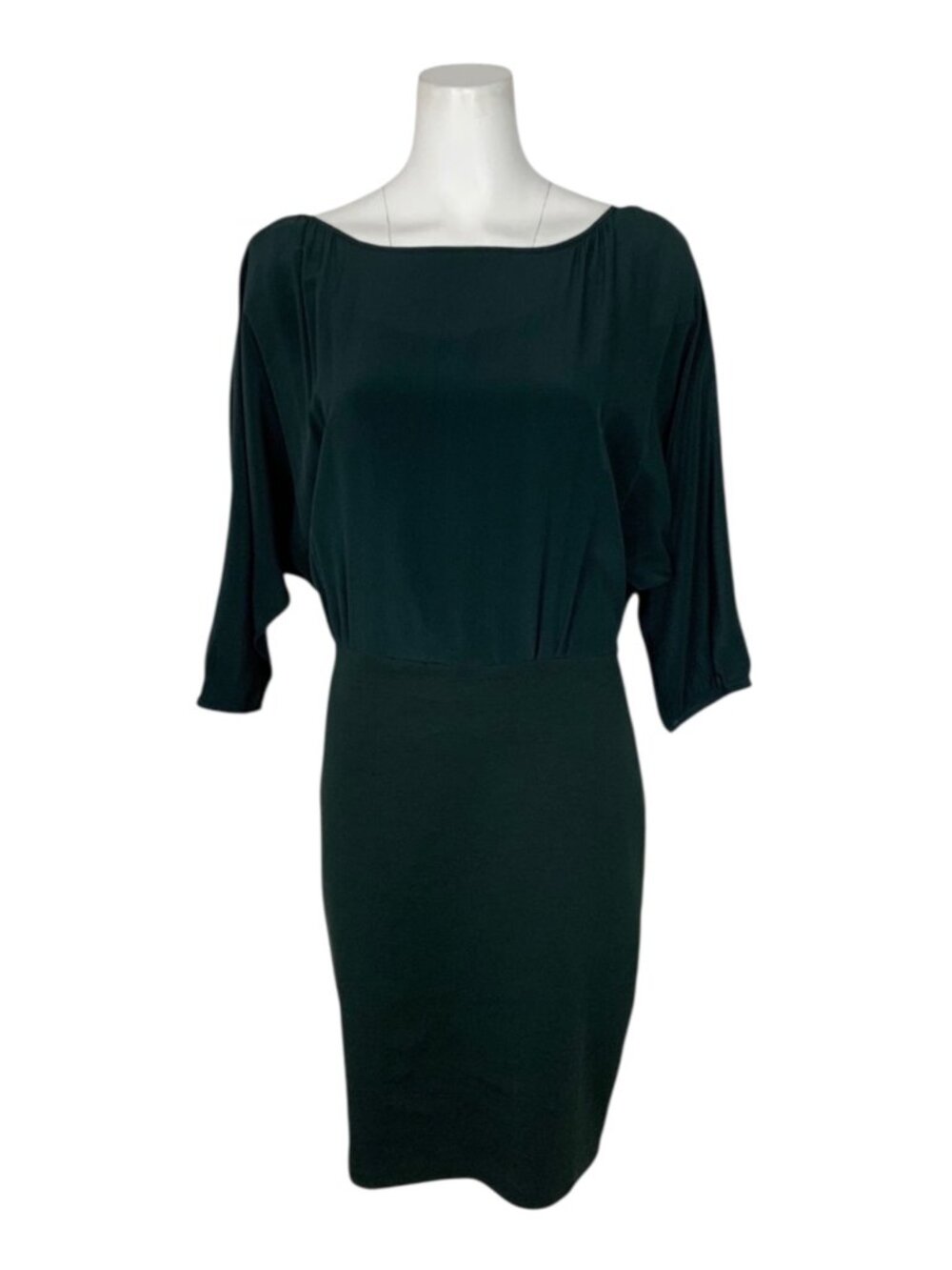 M Missoni Open Back Mini Dress M Green Silk Blend